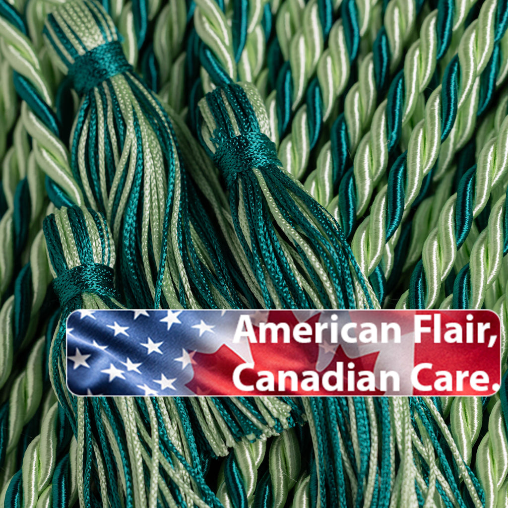 Mint Green, Mint Green, Teal Graduation Honor Cord