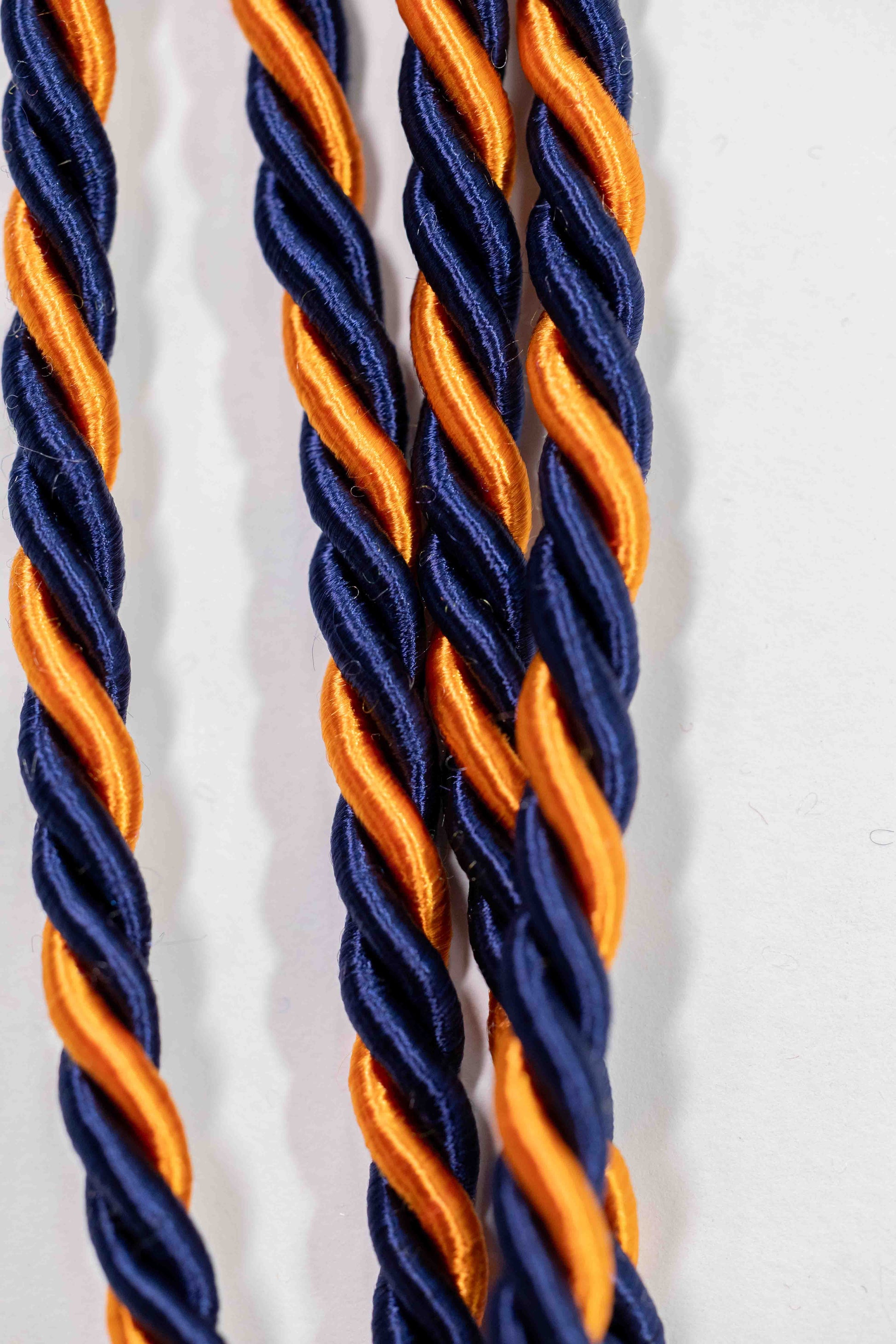 NAVY, NAVY, ORANGE GRADUATION CORD, HONOR CORD