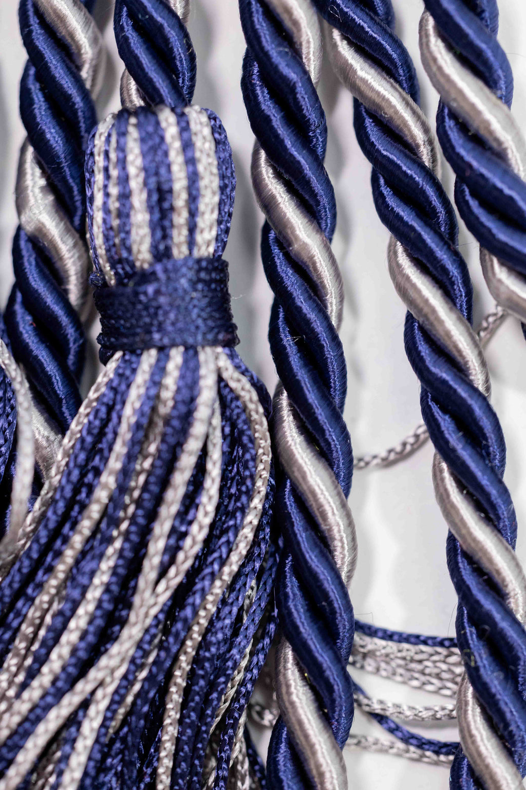 NAVY, NAVY, PLATINUM GRADUATION CORD, HONOR CORD