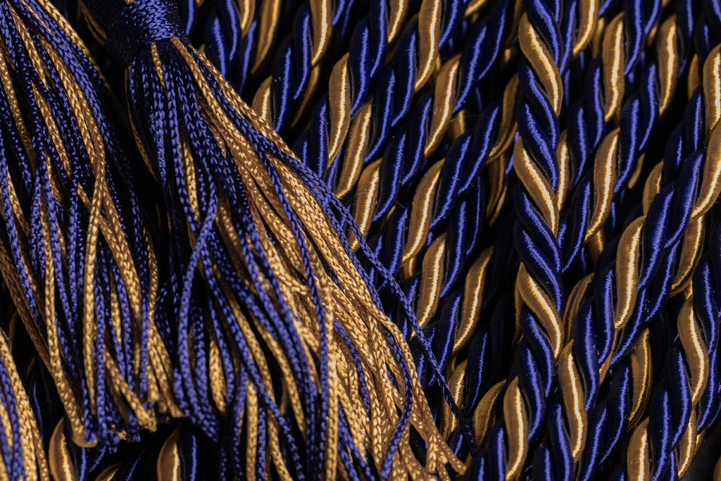 NAVY, NAVY, OLD GOLD GRADUATION CORD, HONOR CORD