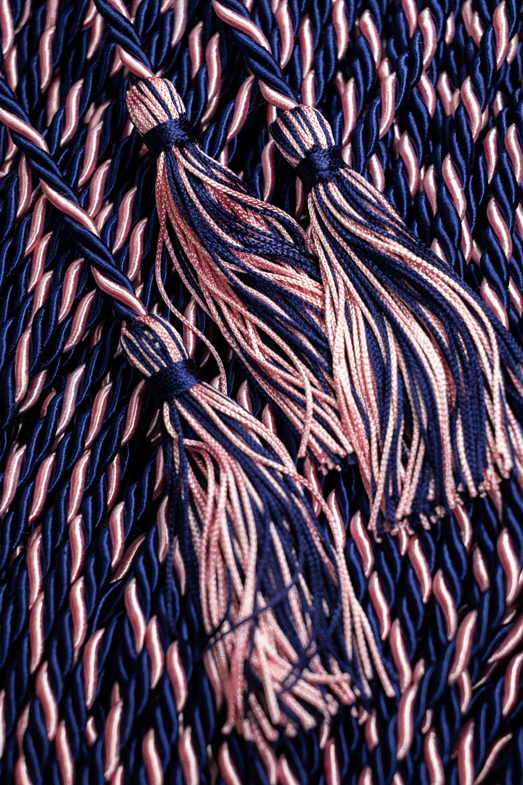 NAVY, NAVY, PINK GRADUATION CORD, HONOR CORD