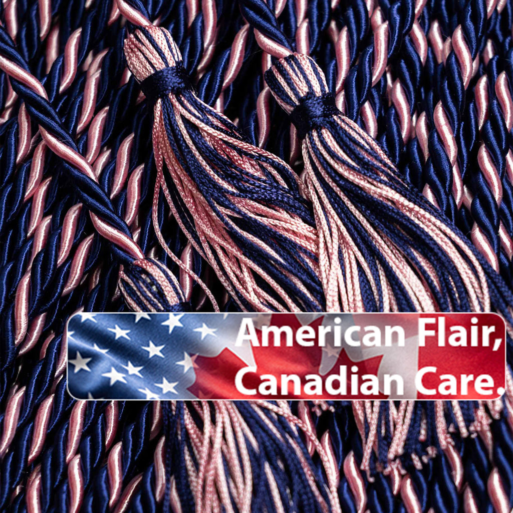 NAVY, NAVY, PINK GRADUATION CORD, HONOR CORD