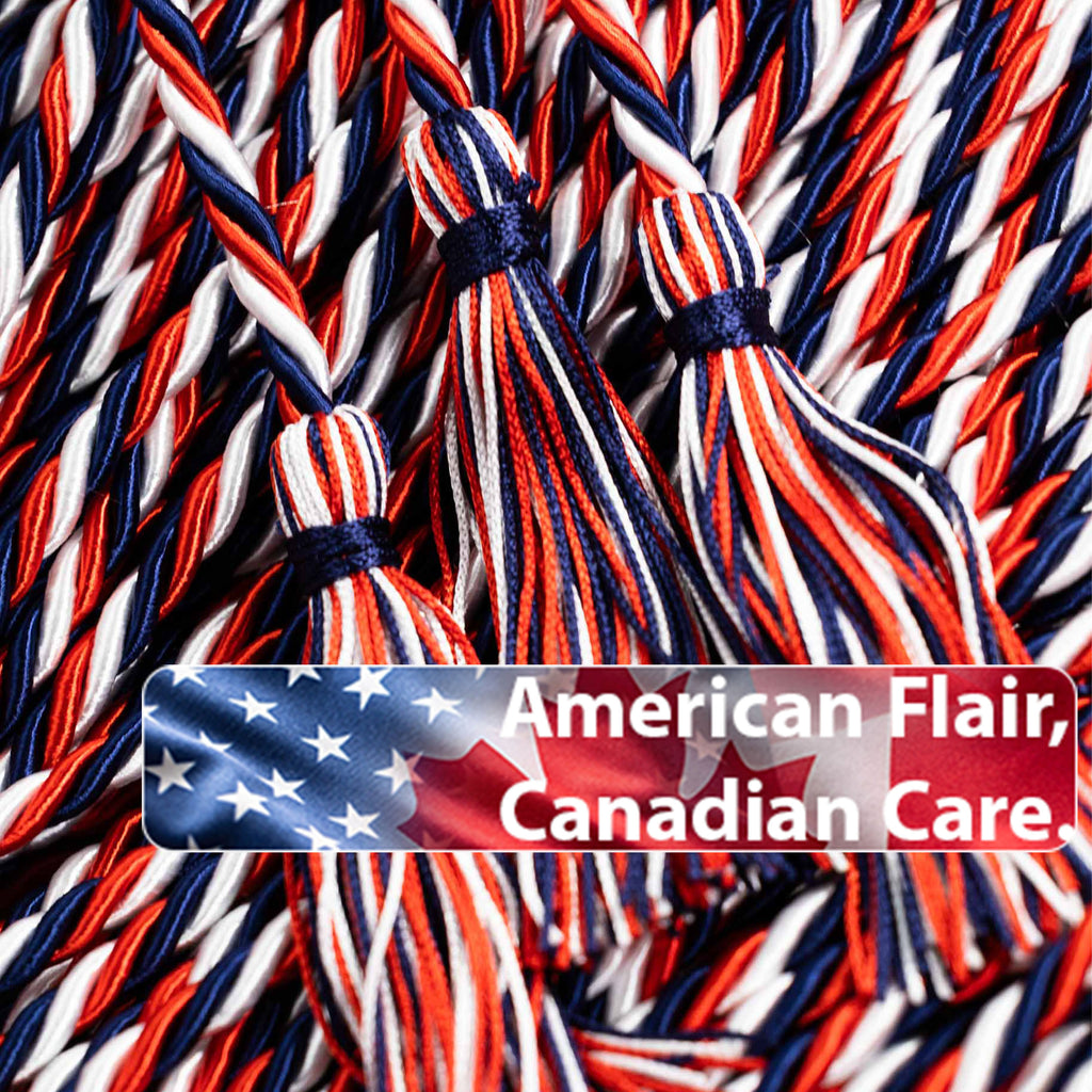 Navy, Red, White Graduation Honor Cord | YMSL