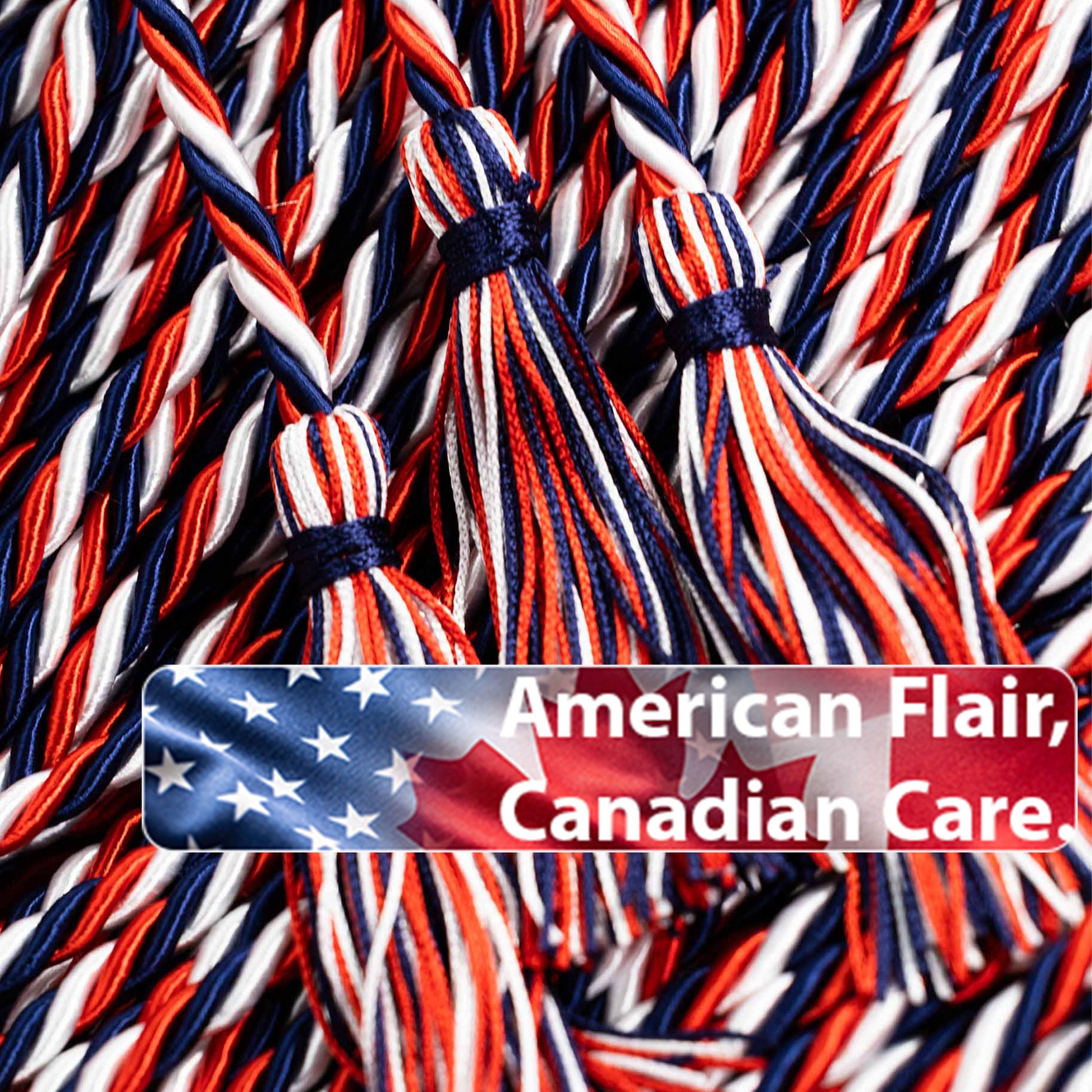 Navy, Red, White Graduation Honor Cord | YMSL