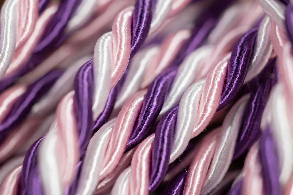PINK, PURPLE, WHITE GRADUATION CORD, HONOR CORD