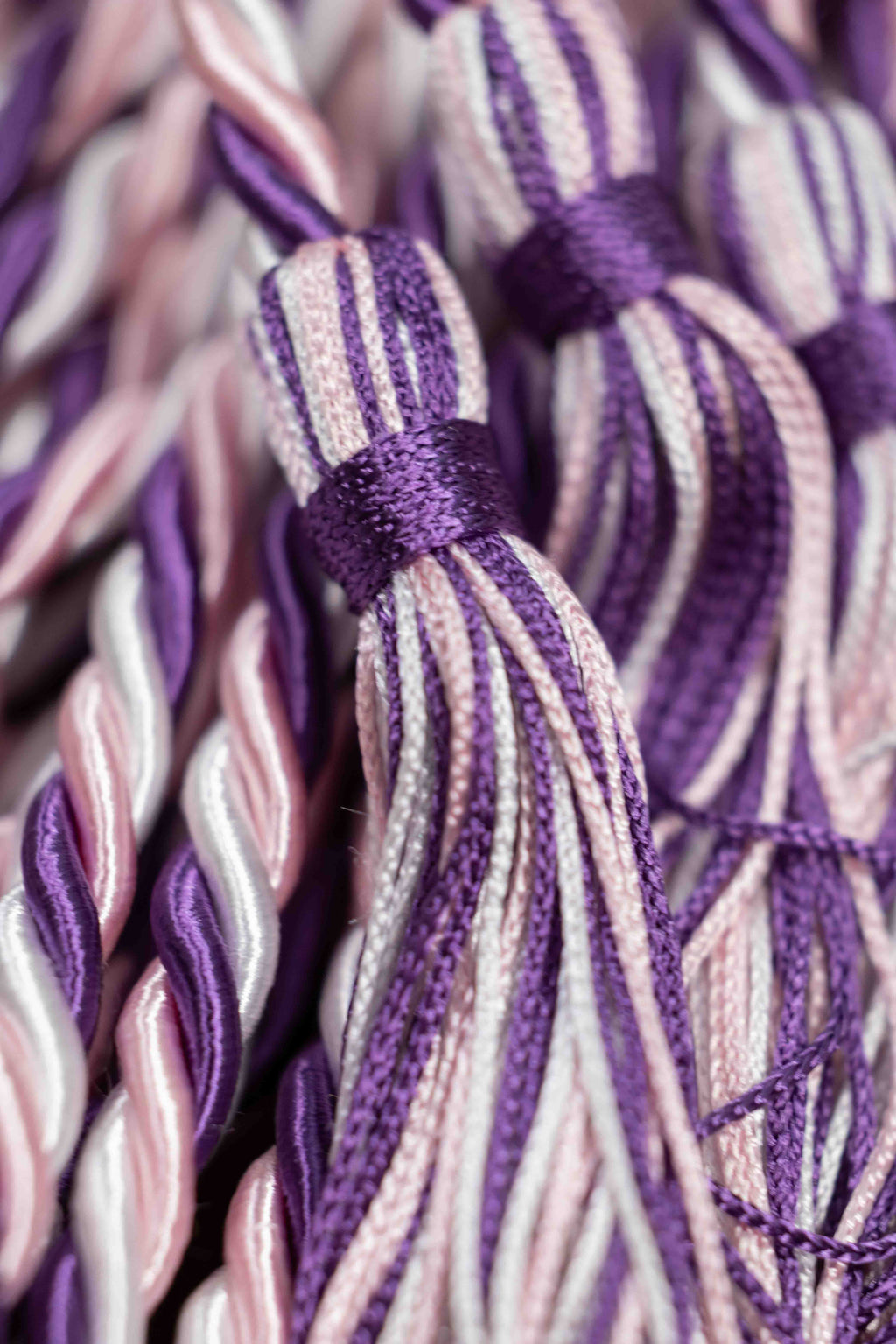PINK, PURPLE, WHITE GRADUATION CORD, HONOR CORD