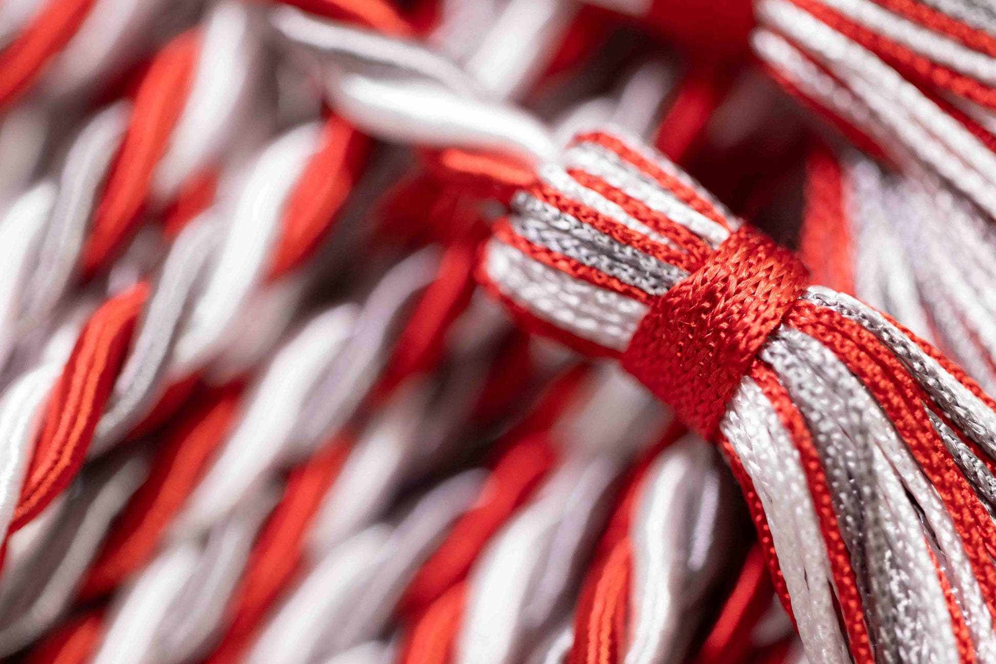 PLATINUM, RED, WHITE GRADUATION CORD, HONOR CORD