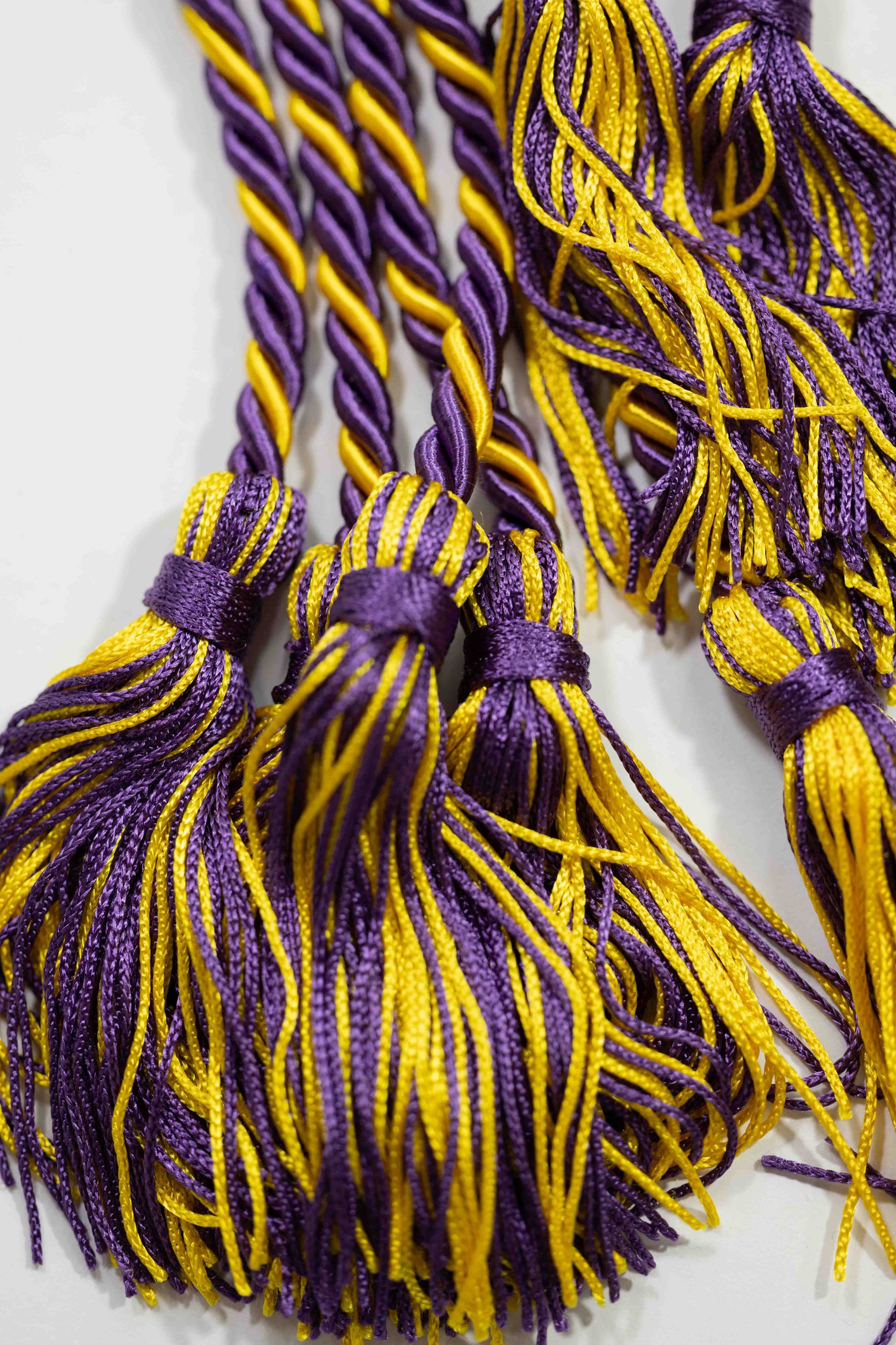 PURPLE, GOLD, GOLD GRADUATION CORD, HONOR CORD