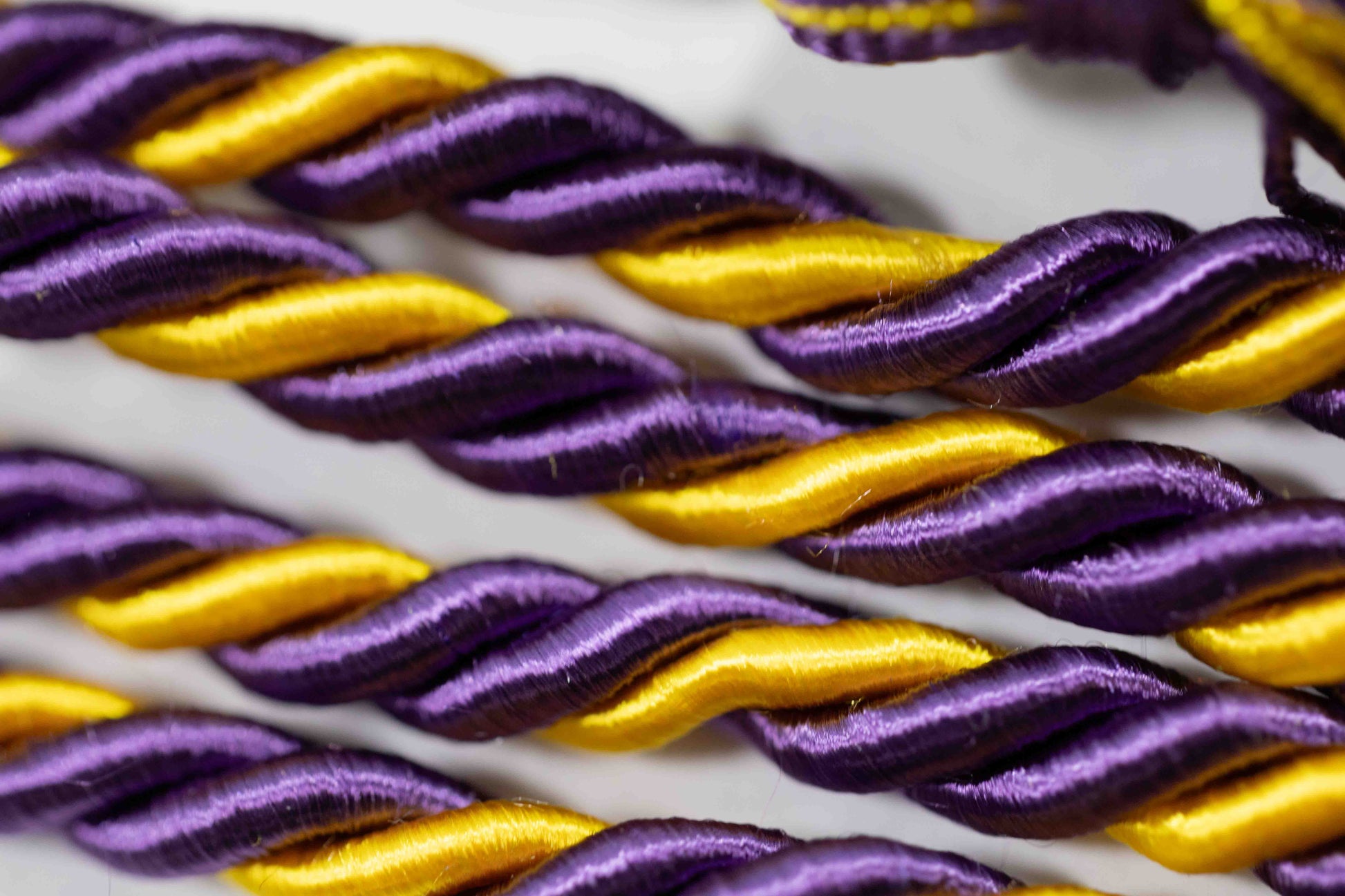 PURPLE, GOLD, GOLD GRADUATION CORD, HONOR CORD