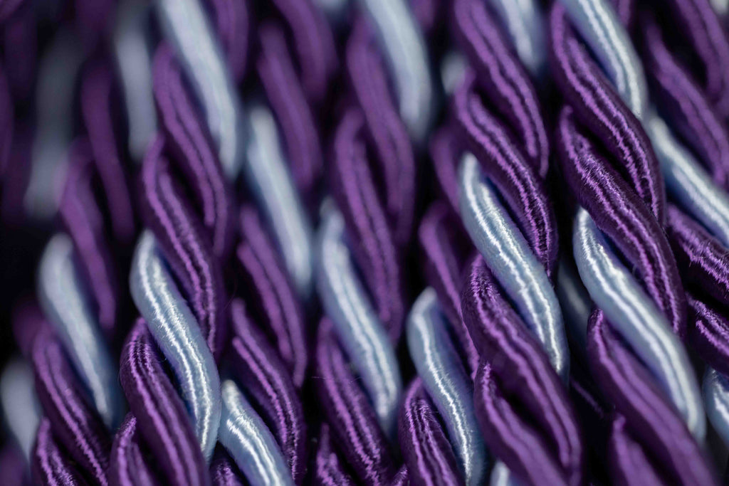 PURPLE, PURPLE, LIGHT BLUE GRADUATION CORD, HONOR CORD