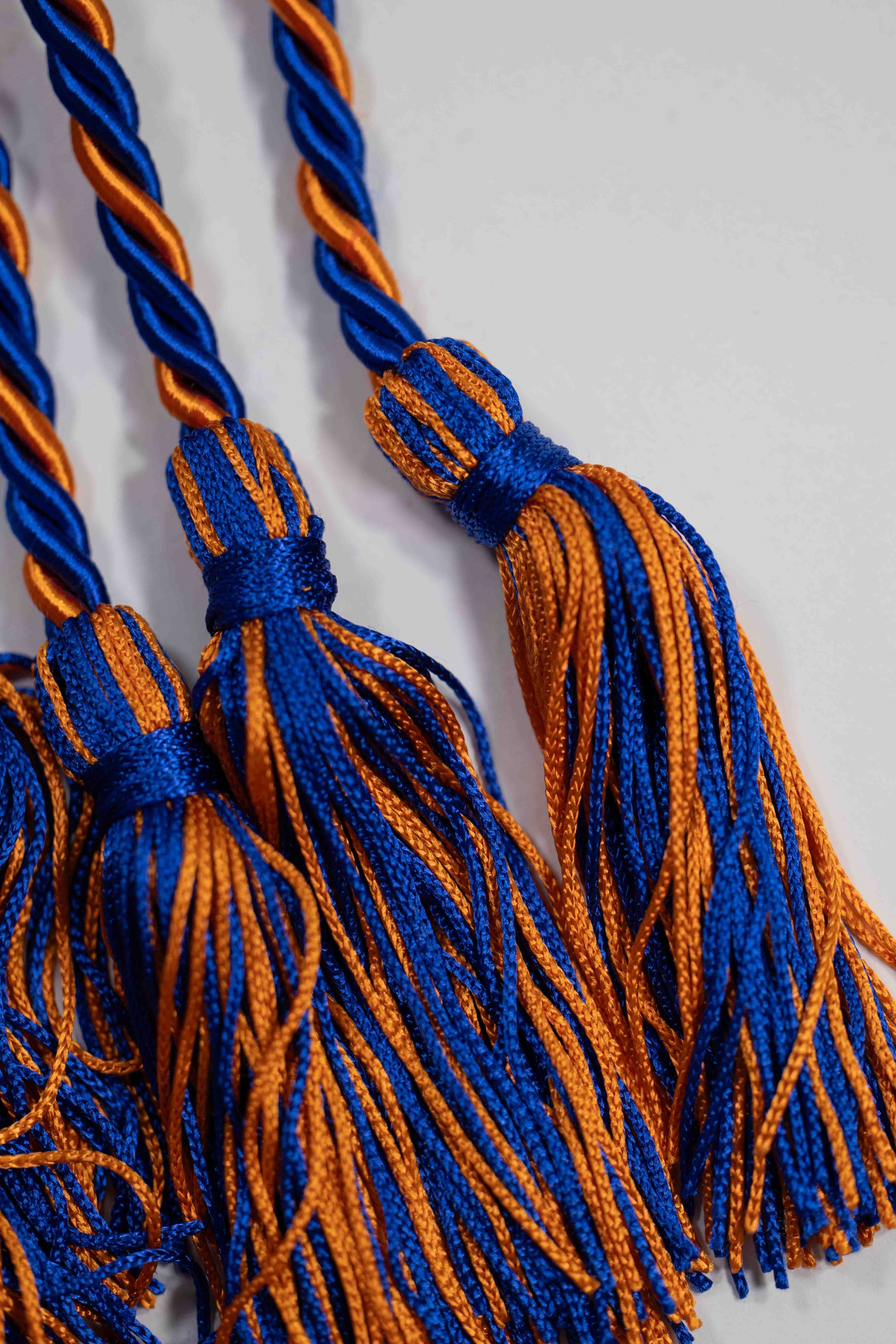 ROYAL BLUE, BURNT ORANGE, BURNT ORANGE GRADUATION CORD, HONOR CORD