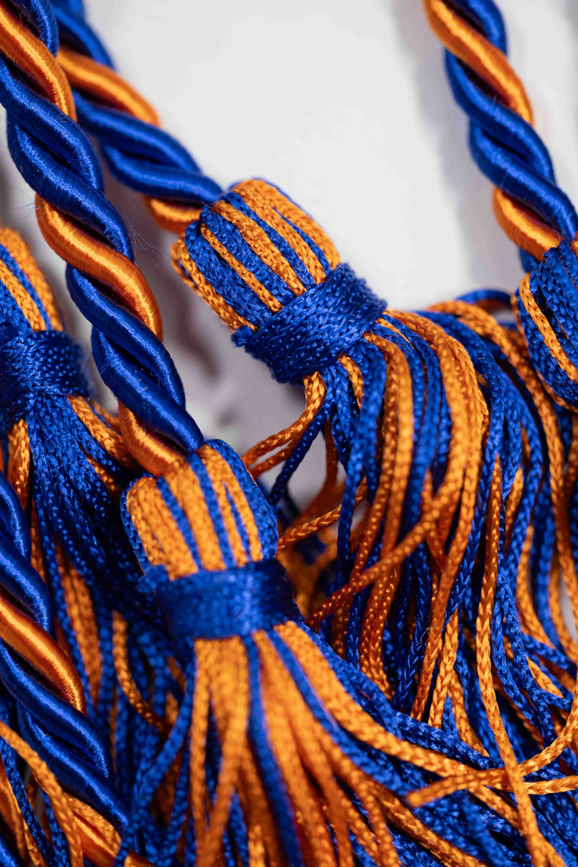 ROYAL BLUE, BURNT ORANGE, BURNT ORANGE GRADUATION CORD, HONOR CORD