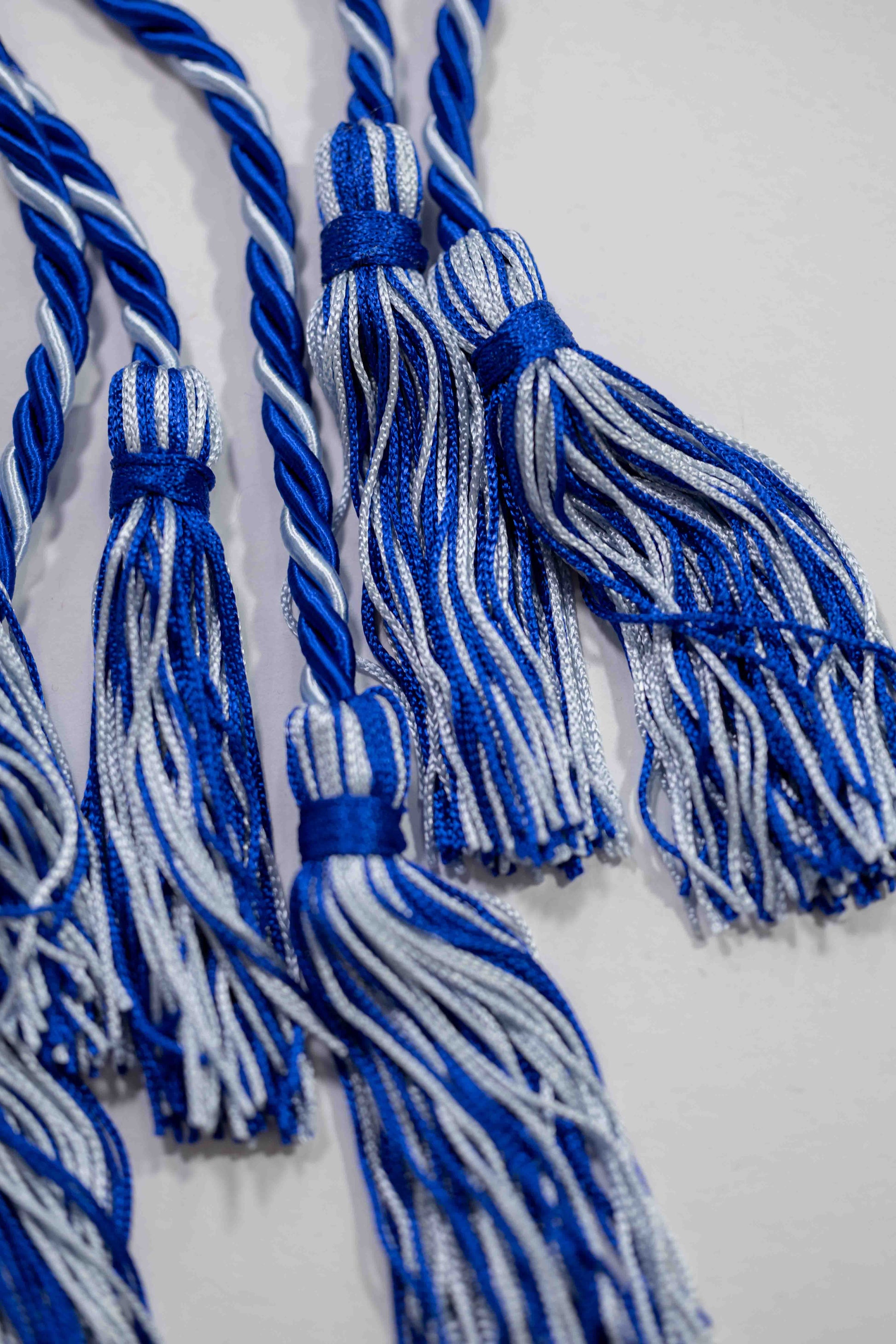 ROYAL BLUE, ROYAL BLUE, LIGHT BLUE GRADUATION CORD, HONOR CORD