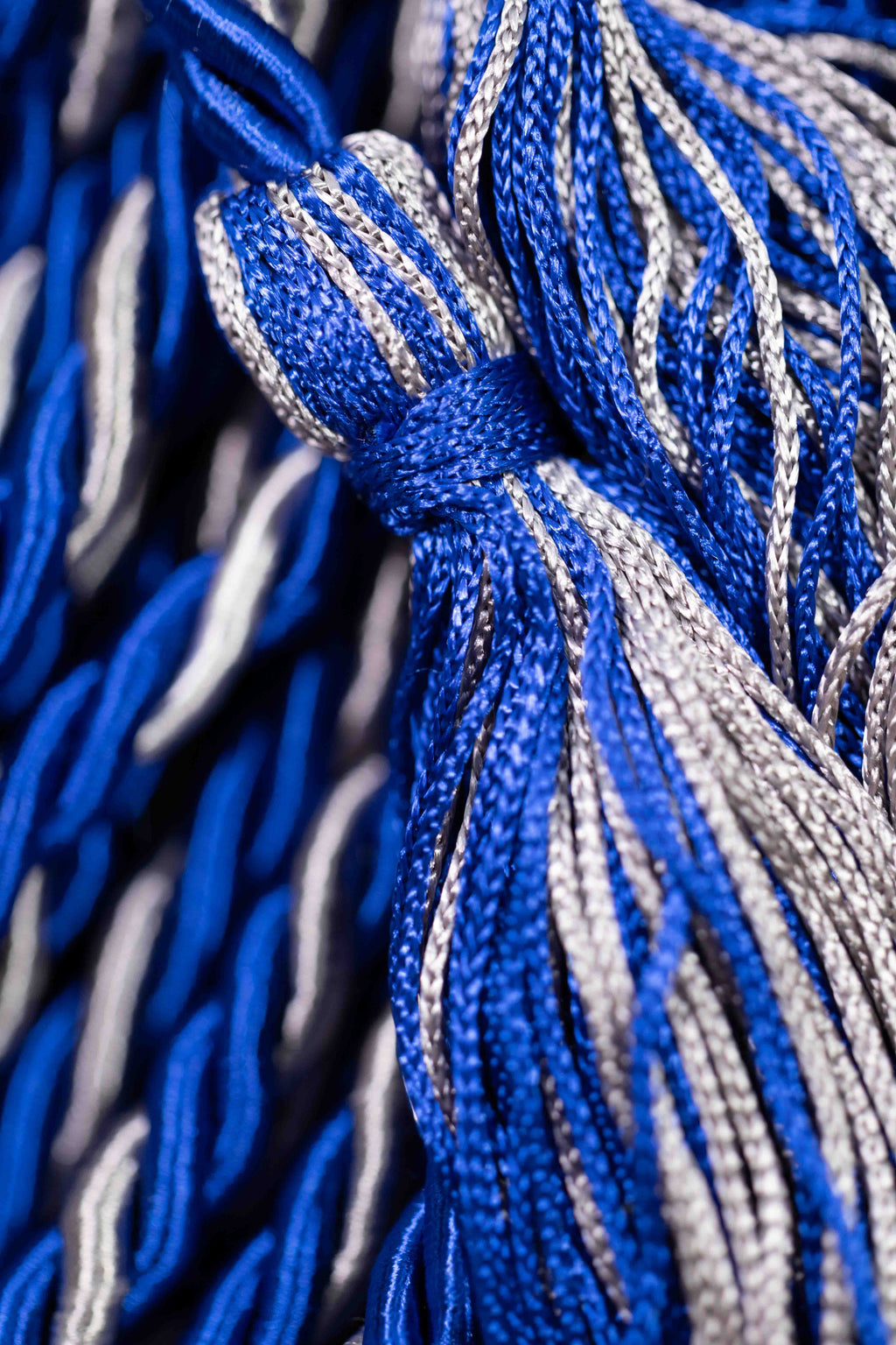 ROYAL BLUE, ROYAL BLUE, SILVER GRADUATION CORD, HONOR CORD