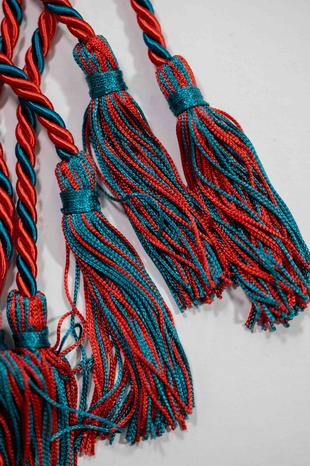 Red, Red, Teal Graduation Honor Cord