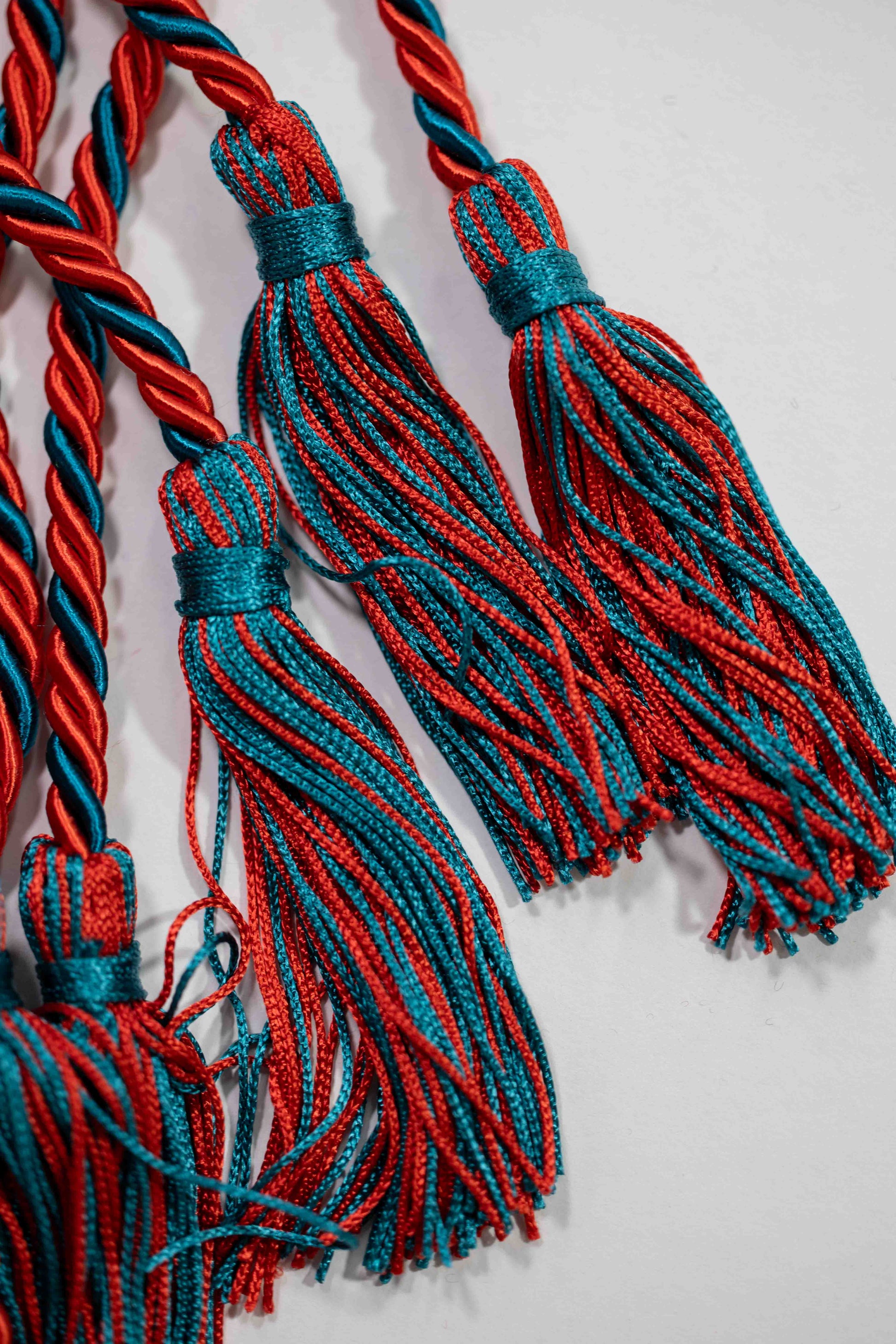 Red, Red, Teal Graduation Honor Cord