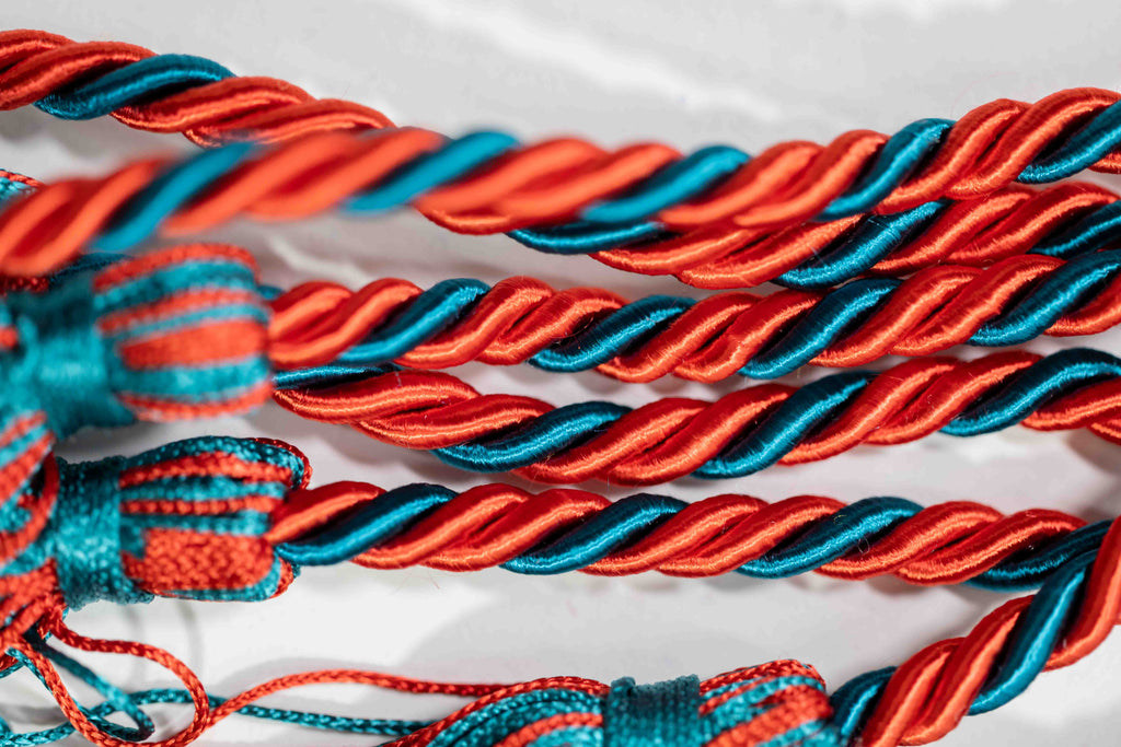 Red, Red, Teal Graduation Honor Cord