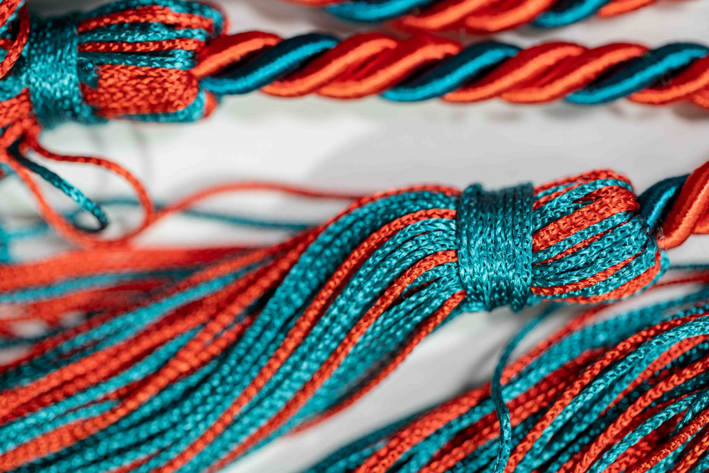 Red, Red, Teal Graduation Honor Cord