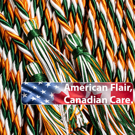 Green, Orange, White Graduation Cord, Honor Cord