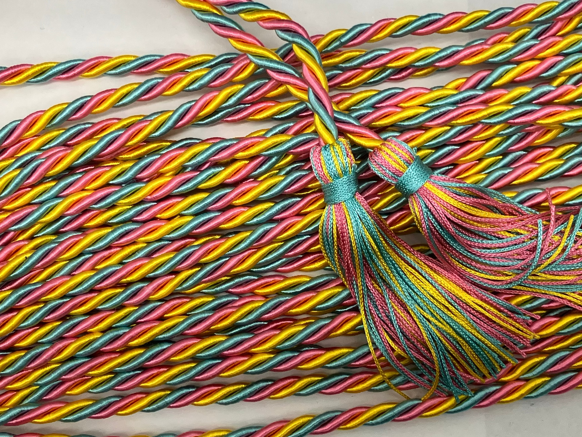 GOLD, HOT PINK, JEWEL BLUE GRADUATION CORD, HONOR CORD