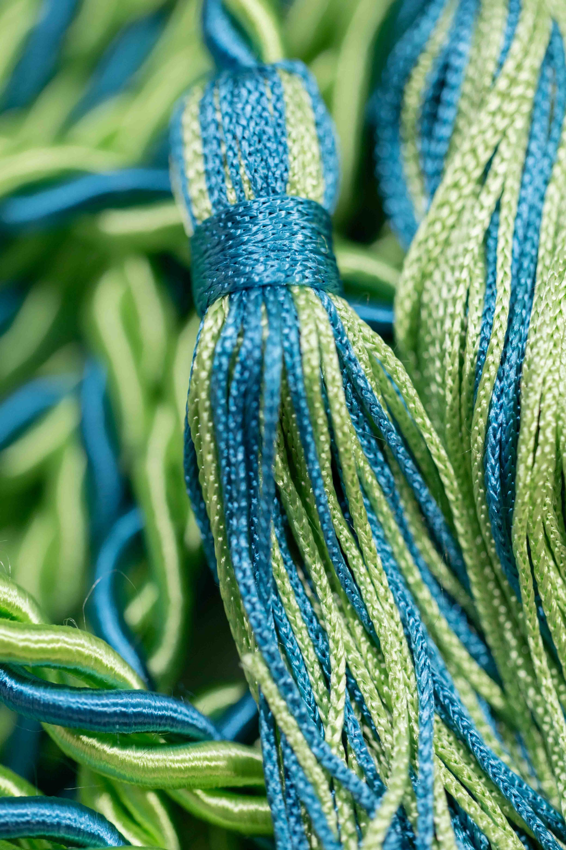 LIME GREEN, LIME GREEN, MING BLUE GRADUATION CORD, HONOR CORD