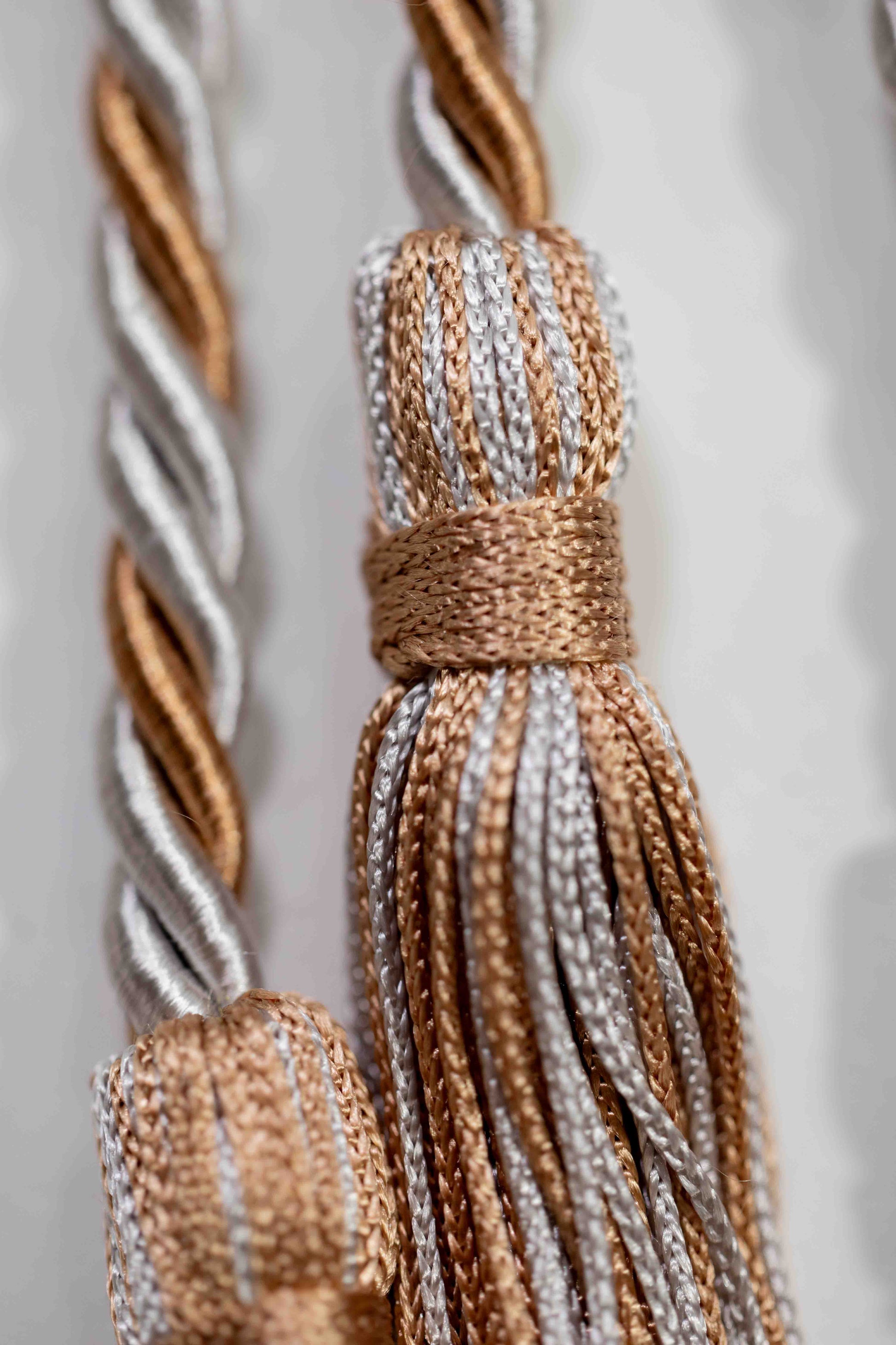 SILVER, SILVER, DRAB GRADUATION CORD, HONOR CORD