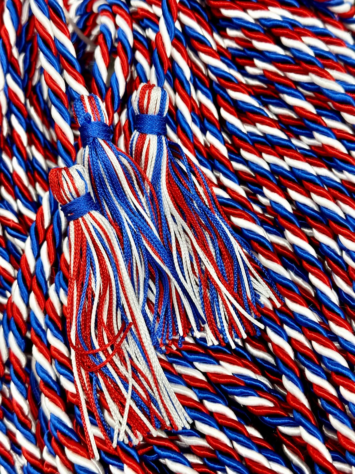 Red, White, Royal Blue Graduation Honor Cord (4th July Special Edition)