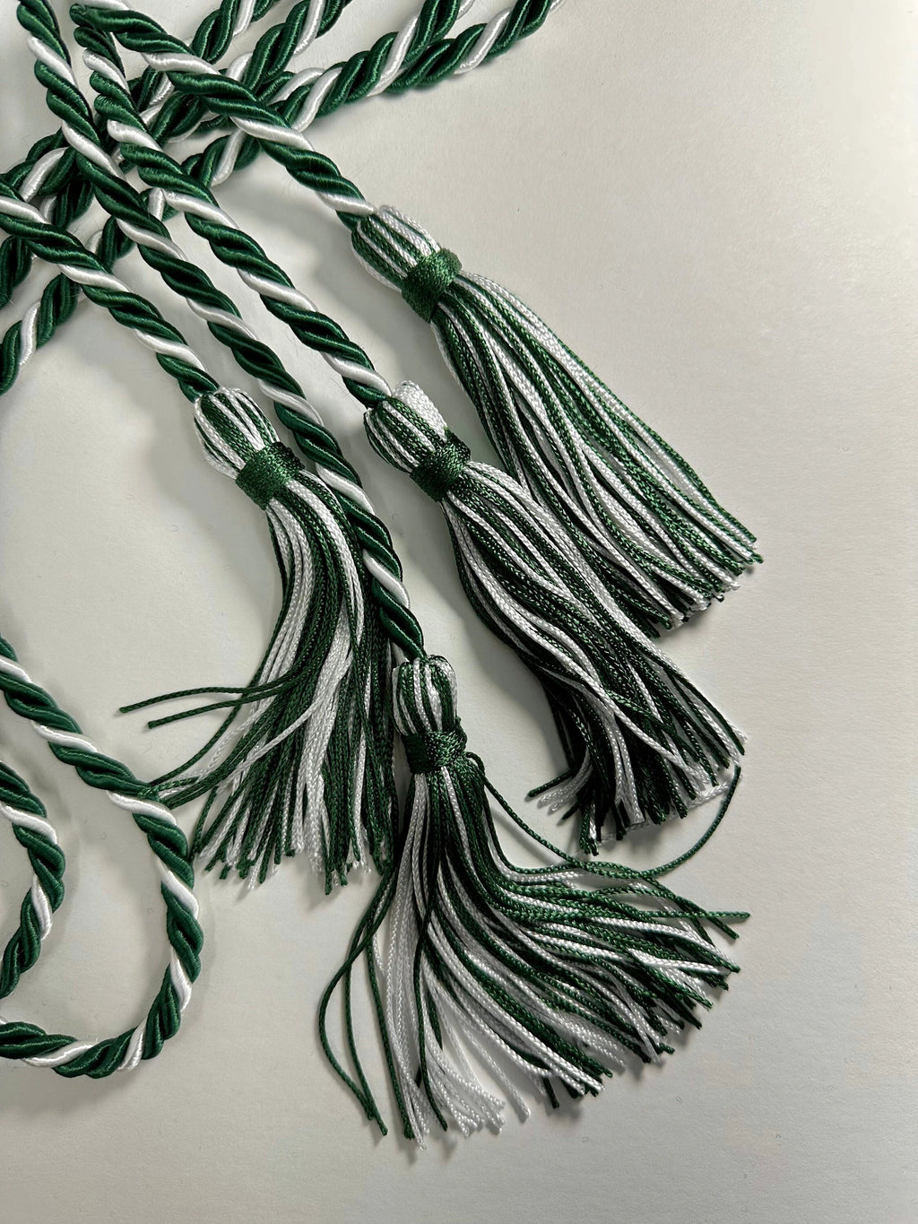 Hunter green, Hunter Green, White Graduation Honor Cord
