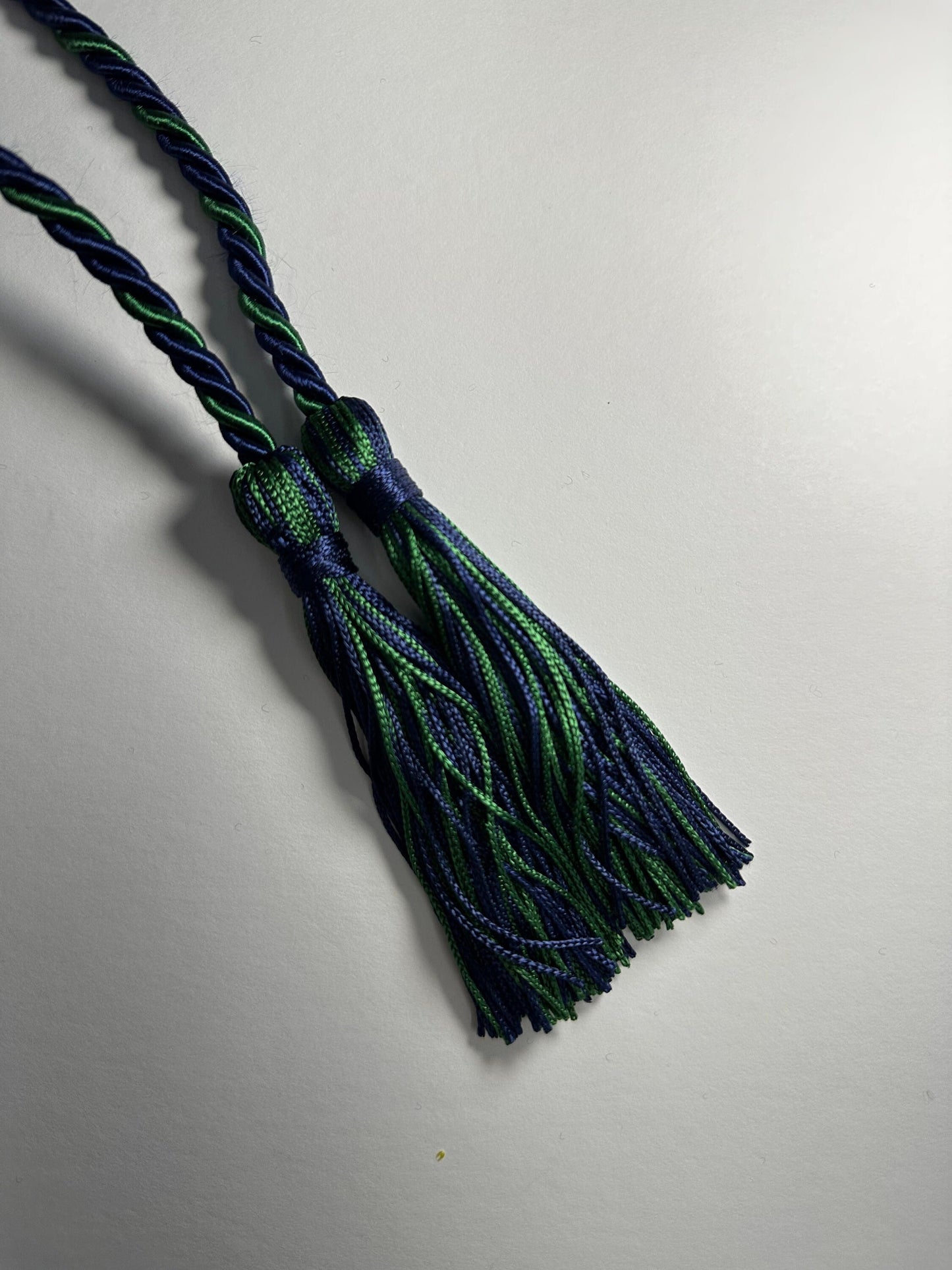 Green, Navy Blue Graduation Honor Cord, twisted Cord