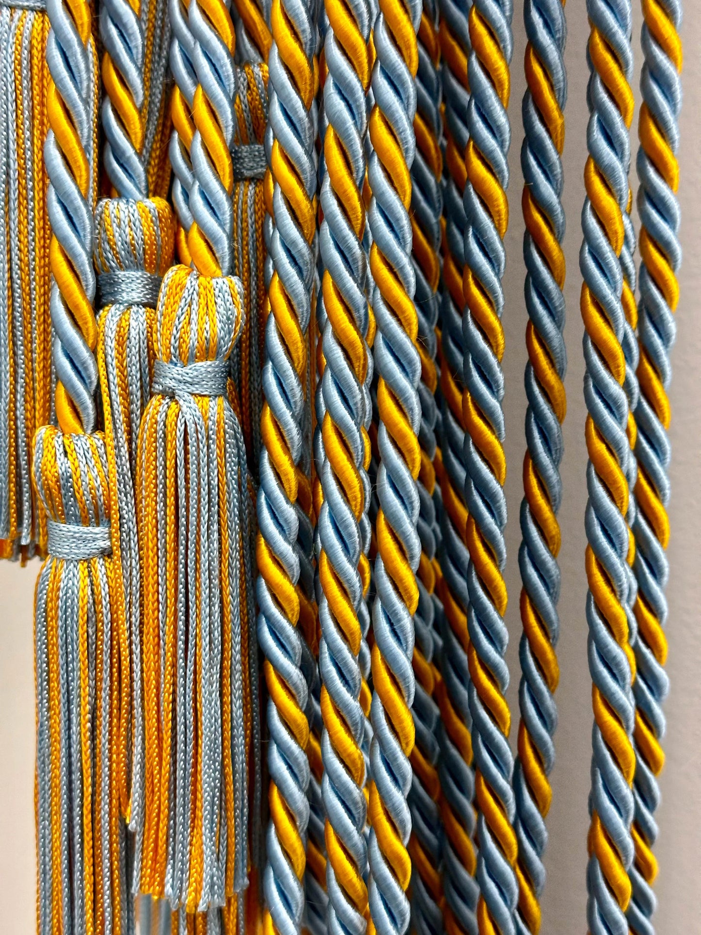 Graduation Cord - Apricot Orange, Light Blue, Light Blue