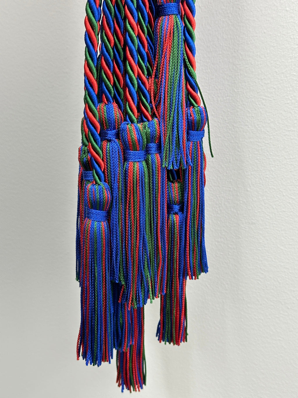 Green, Red, Royal Blue Graduation cord, Honor Cord