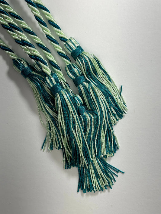 Mint Green, Teal Blue, Graduation Honor Cord