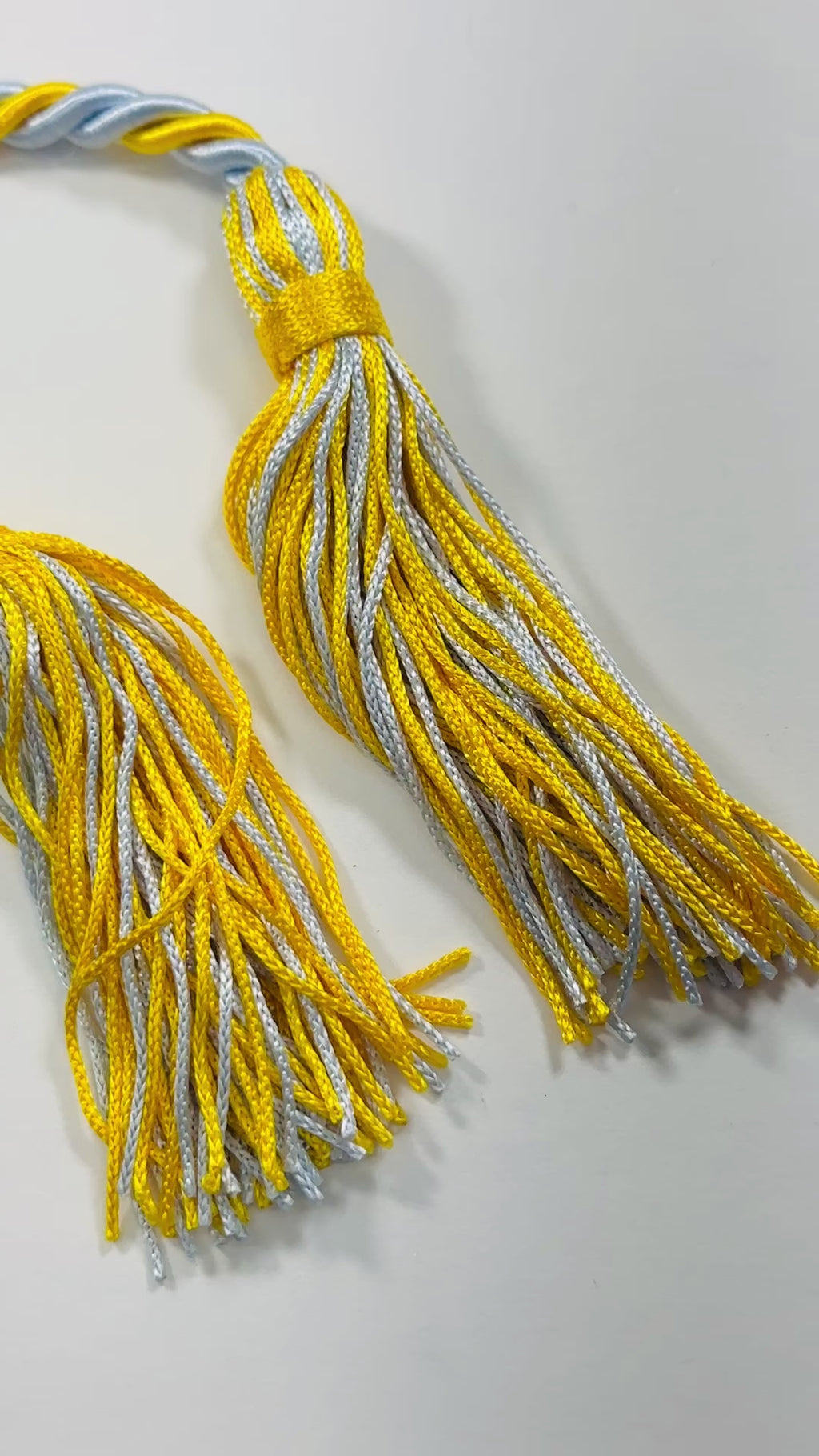 Light Blue, Light Blue, Gold With Gold Tassel Graduation cord, Honor Cord